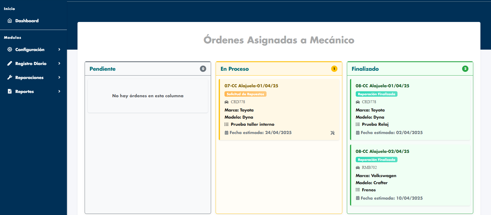 Fleet Management System - Correos Costa Rica
